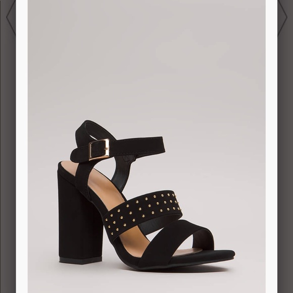 — Shoes - Fashion Influencer Chunky Studded Heels